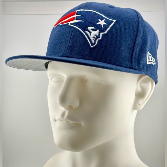 NFL Football New England Patriots Hat/Cap New Era 59Fifty Size 7 1/4 used! - Picture 2 of 16